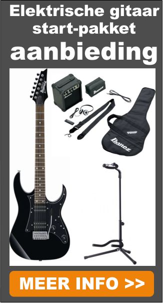Elektrische gitaar start-pakket aanbieding