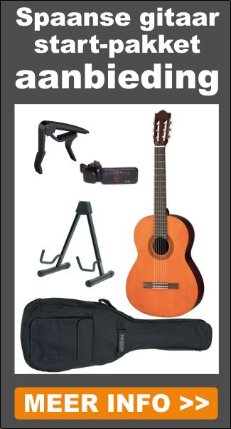 Spaanse gitaar start-pakket aanbieding