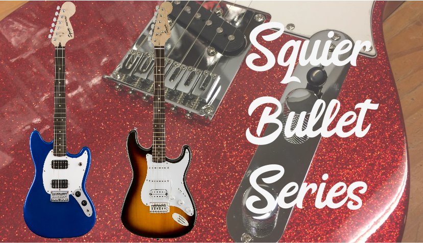 Squier Bullet series elektrische gitaren.