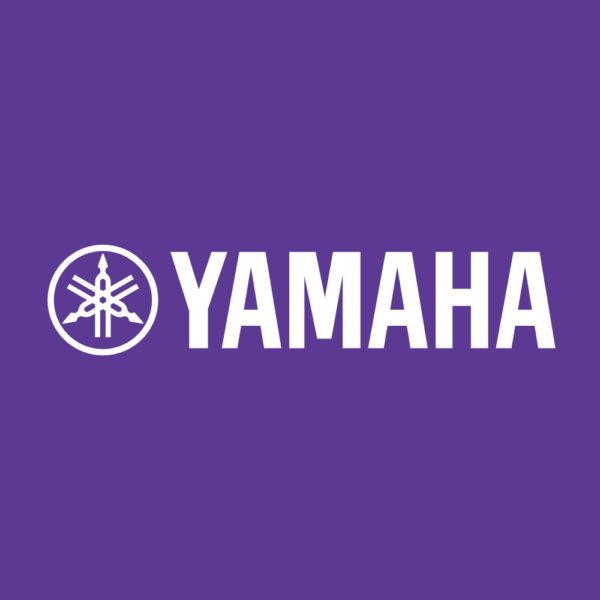 Yamaha logo in paars vierkant